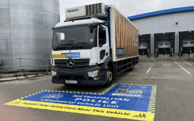 Dawes Highway Safety join Metropolitan Police CVU at fleet safety day at major Greggs depot